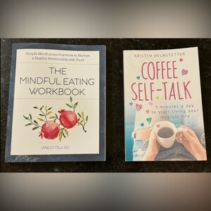 Bundle of 2 Self-Help Books: “Coffee Self-Talk” & “The Mindful Eating Workbook”
